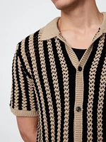 Mesh Sweater Shirt