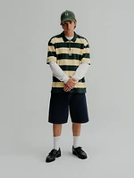 Gap × Malbon Logo Striped Polo Shirt