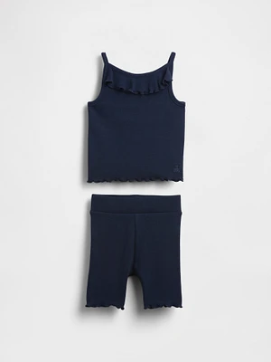 Baby & Toddler Ruffle Rib Outfit Set