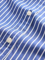 Organic Cotton Poplin Balloon-Sleeve Shirt