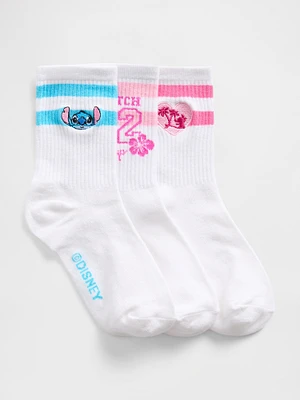 Lilo & Stitch Kids Crew Socks (3-Pack)