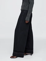 Mid Rise Cargo Baggy Jeans