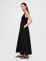 Crochet Mixed Media Maxi Dress