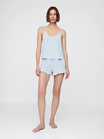 Linen-Blend PJ Cami