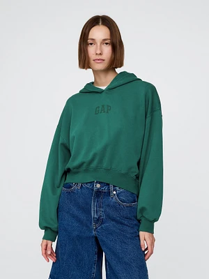 VintageSoft Arch Logo Crop Hoodie