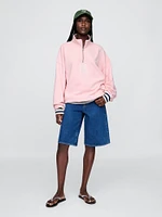 Gap × Malbon Heavyweight Logo Quarter-Zip Pullover