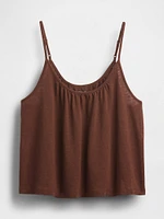 Linen-Blend PJ Cami