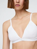 Organic Stretch Cotton Triangle Bra