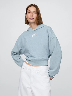 French Terry Americana Cropped Hoodie