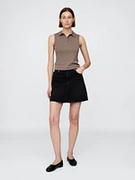 Modern Polo Crop Tank Top