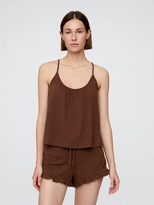 Linen-Blend PJ Cami