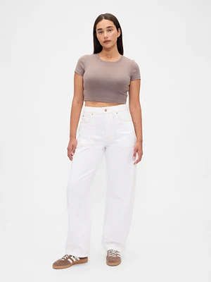 Curvy High Rise Barrel Jeans