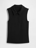 Modern Polo Crop Tank Top