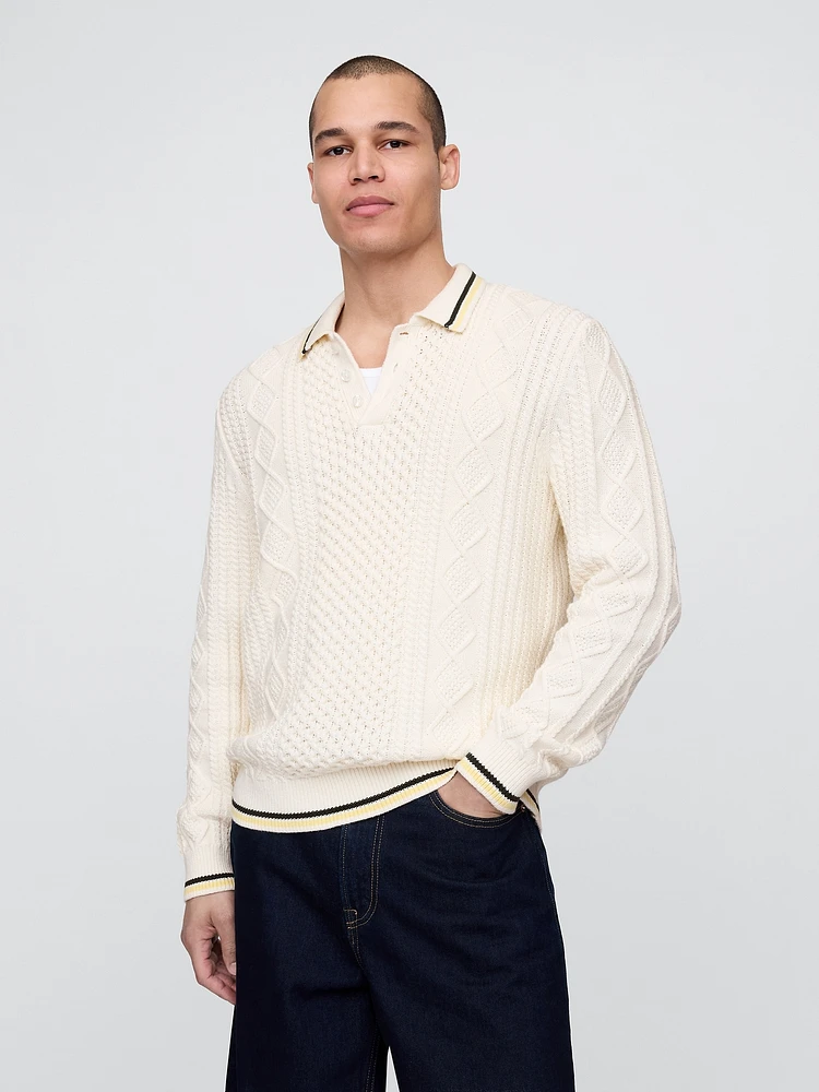 Gap × Malbon Cable-Knit Sweater