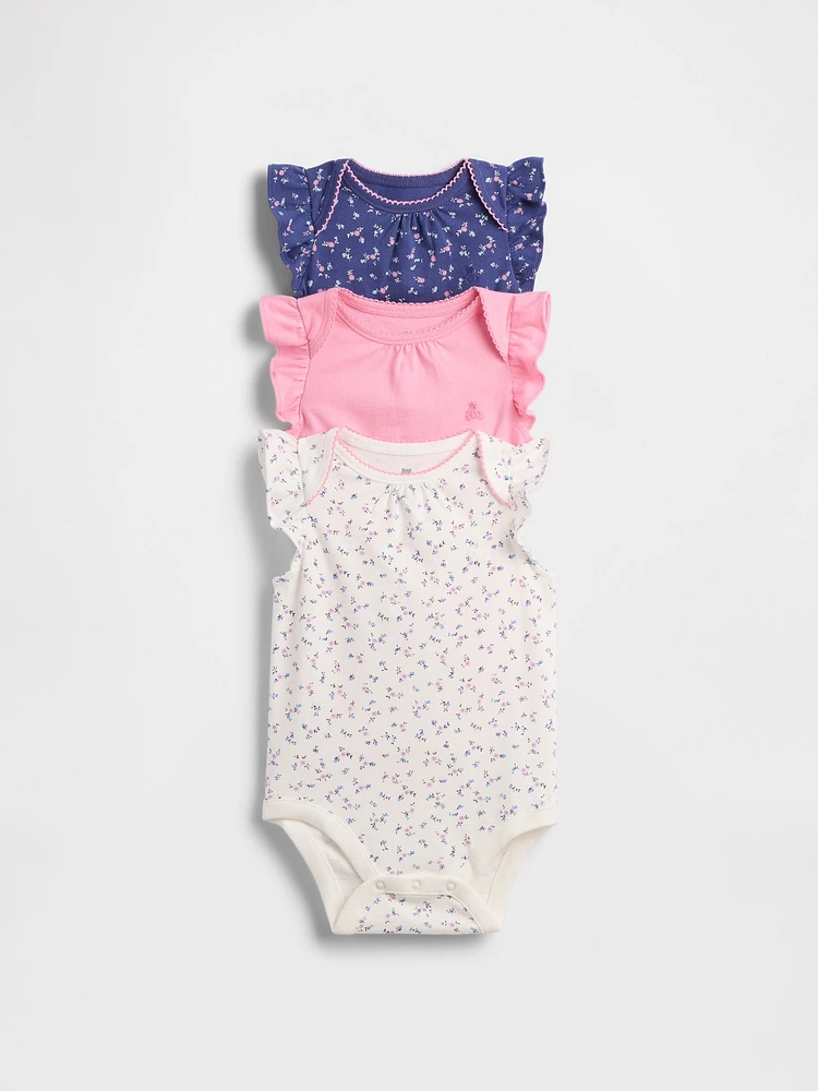 Baby First Favorites Organic Cotton Bodysuit (3-Pack