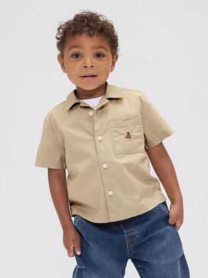 Baby & Toddler Organic Cotton Poplin Cabana Shirt