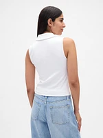 Modern Polo Crop Tank Top