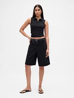 Modern Polo Crop Tank Top