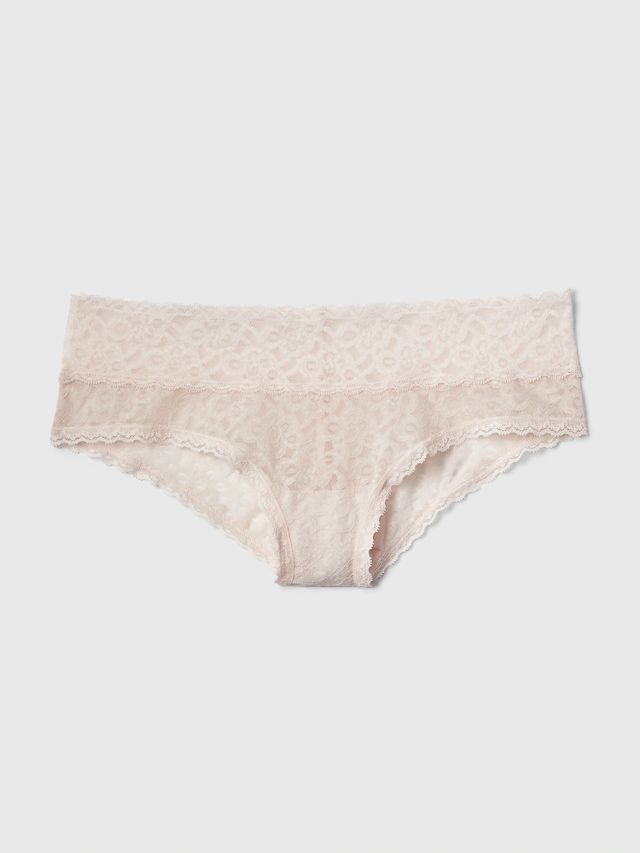 Ardene Lace Back Invisible Cheeky in Light Pink, Size, Polyester/Nylon/Spandex