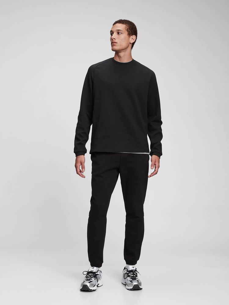 GapFit Snap-Hem Fleece-Lined Sweatpants