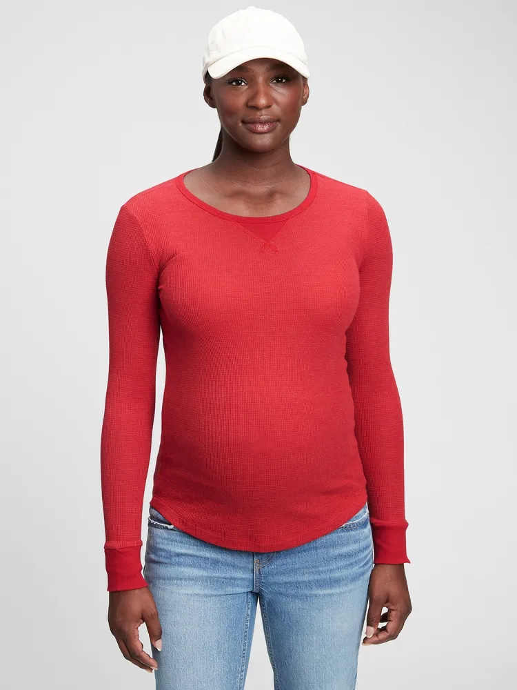 GAP Waffle-Knit Crewneck T-Shirt