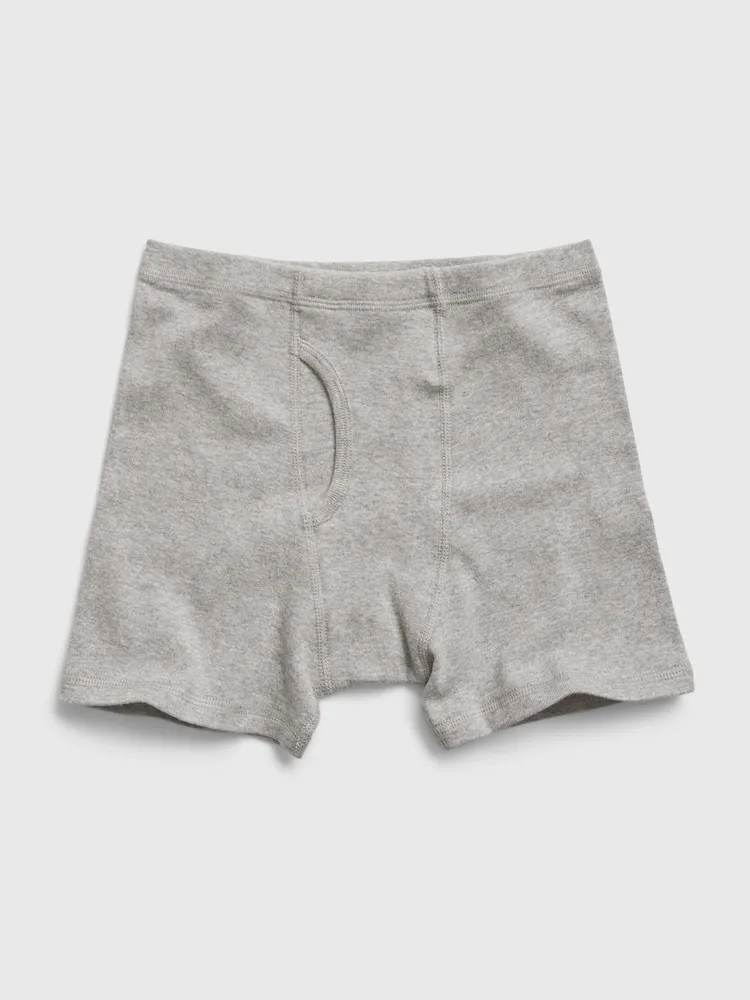 Kids Organic Cotton Solid Boxer Briefs