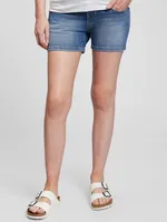 4" Maternity Full Panel Denim Shorts