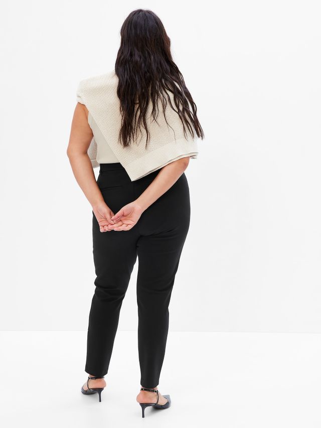 High Rise Ponte Split Flare Pants