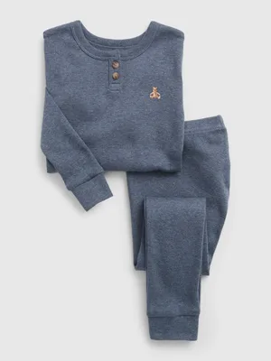 Pyjama henley chiné 100 % coton biologique babyGap
