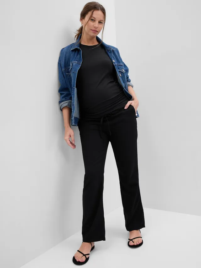 Gap Maternity Full Panel Straight Khakis