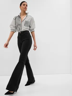 High Rise '70s Flare Jeans with Washwell