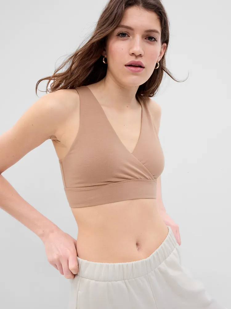 Maternity Full-Coverage Soft-Knit Nursing Bra