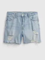 5" High Rise '90s Loose Denim Shorts