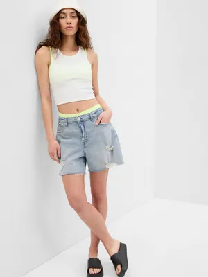 5" High Rise '90s Loose Denim Shorts