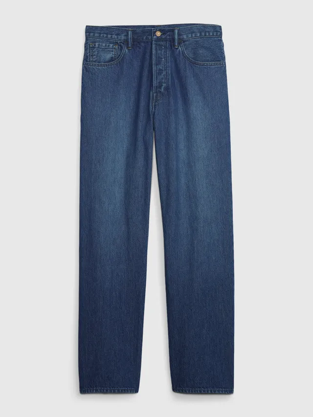 Organic Cotton Button Fly '90s Loose Jeans