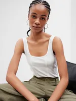 Modern Cropped Corset Tank Top