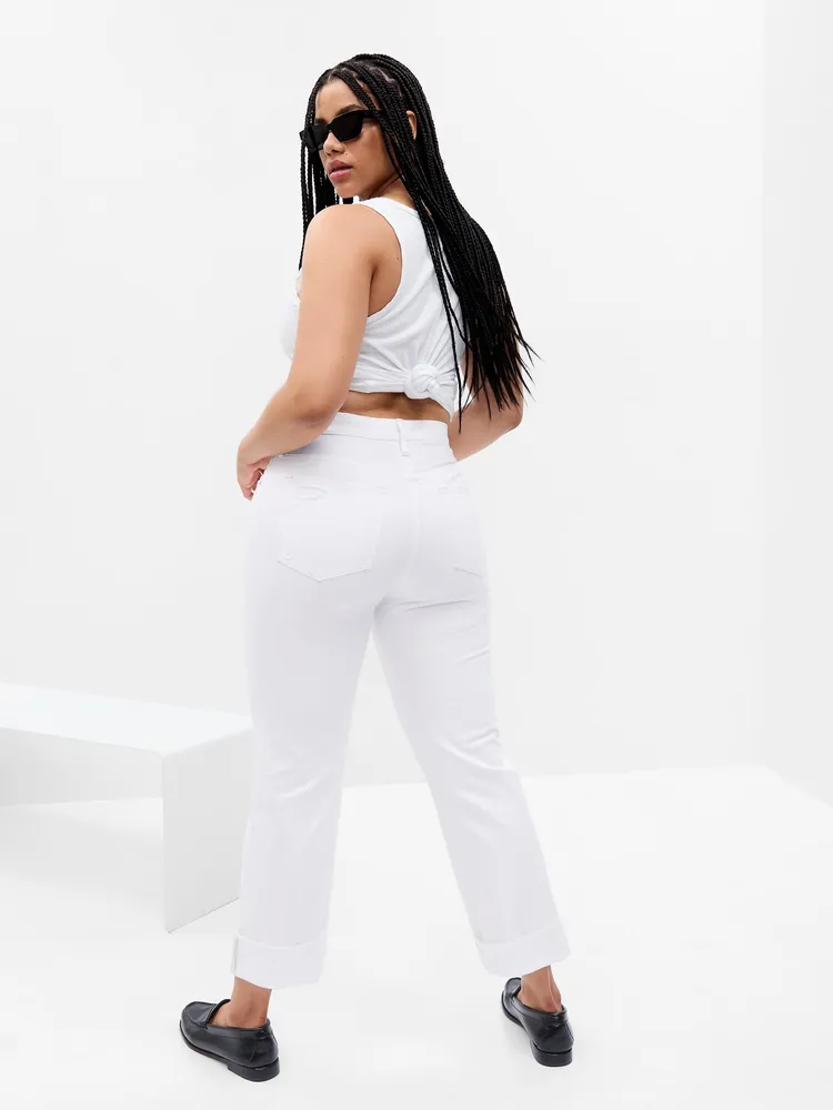 Mid Rise Boy Fit Jeans