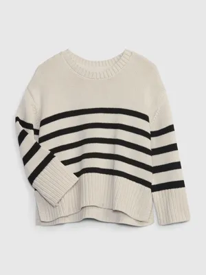 Toddler 24/7 Split-Hem Stripe Sweater