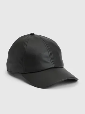 Vegan Leather Baseball Hat