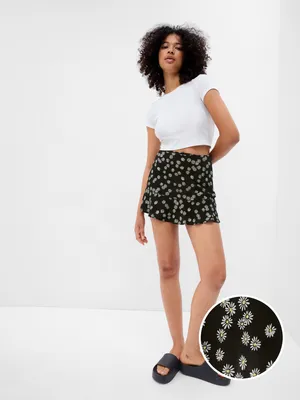 PROJECT GAP LENZING™ ECOVERO™ Ruffle Hem Mini Skirt