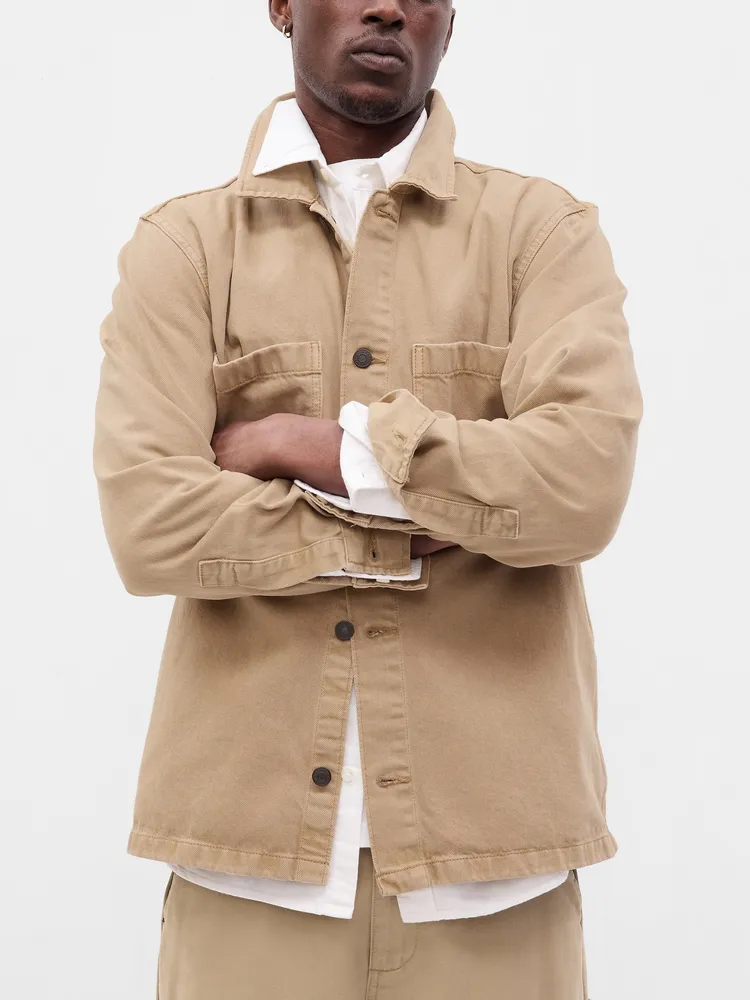 Denim Utility Overshirt