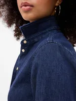 Cropped Denim Shirt