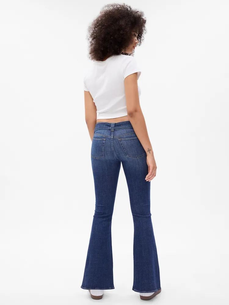 High Rise Split-Hem '70s Flare Jeans