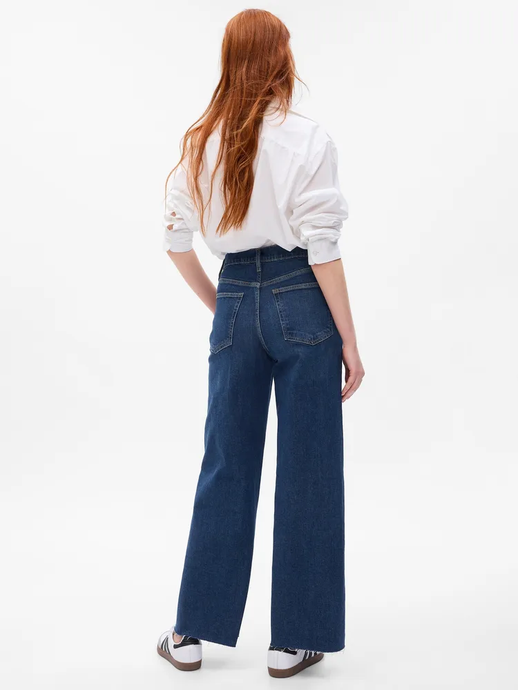 Low Rise Stride Wide-Leg Jeans