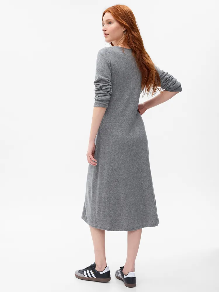 CashSoft Midi Sweater Dress