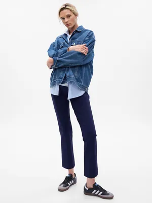 Women's Denim Regular Pants Dark Navy