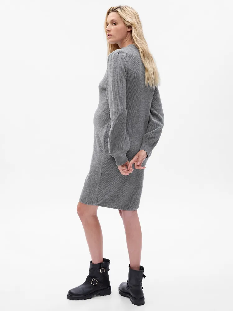 Maternity CashSoft Turtleneck Mini Sweater Dress