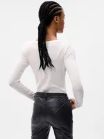 Modern Rib Henley Bodysuit