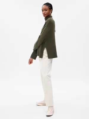 24/7 Split-Hem Turtleneck Sweater