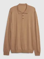 Merino Wool Polo Shirt Shirt